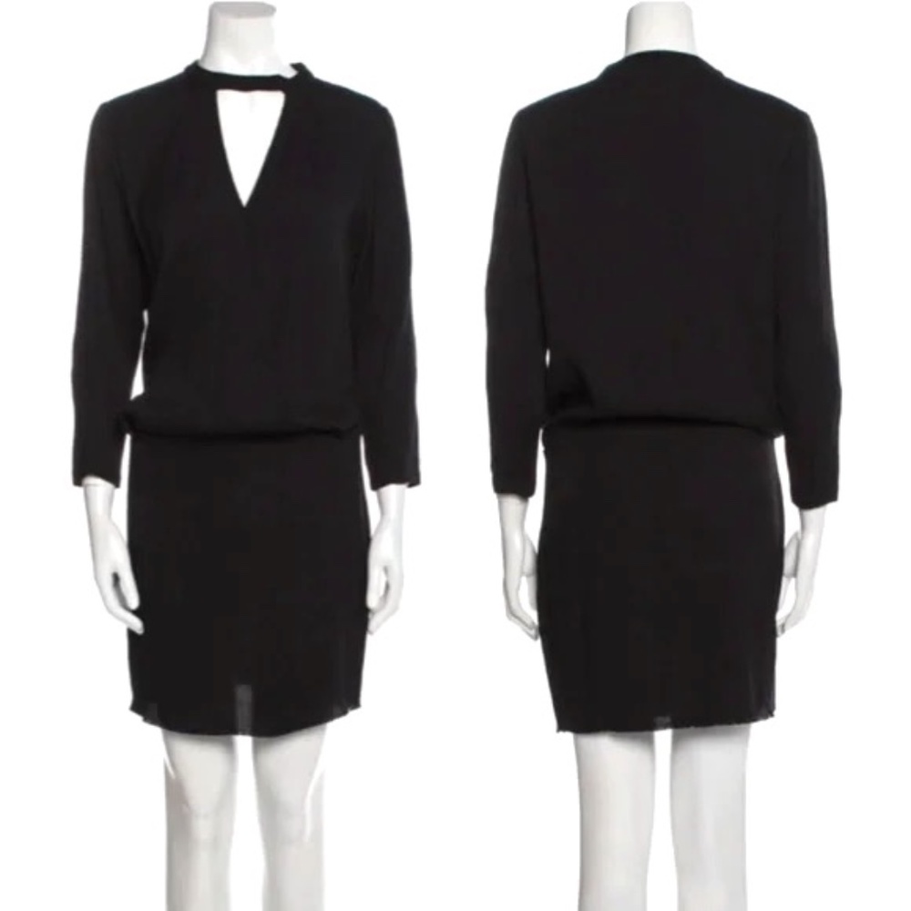 Ulla Johnson Dress Kassandra Mini Black Keyhole Cutout Size 2